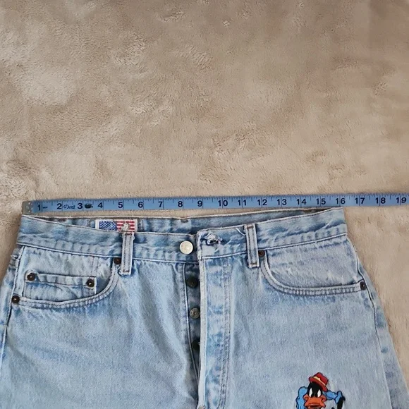 Vintage Button-Fly Jean Cut Offs - Picture 8 of 9